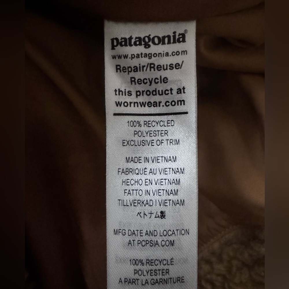 Patagonia Lunar Dusk Jacket Nest Brown M - Picture 8 of 8